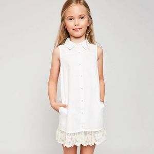 Girls collared shirt dress